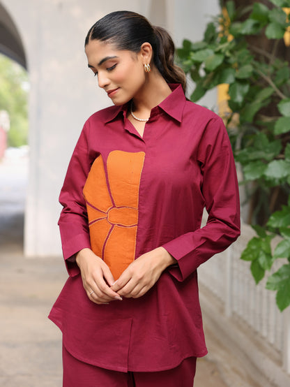 Pure Cotton Applique Co-ord Set