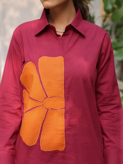 Pure Cotton Applique Co-ord Set