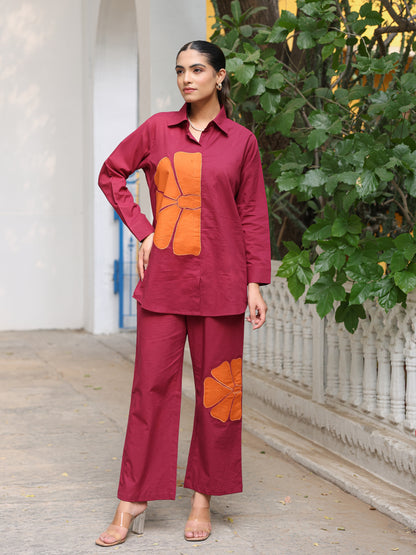 Pure Cotton Applique Co-ord Set