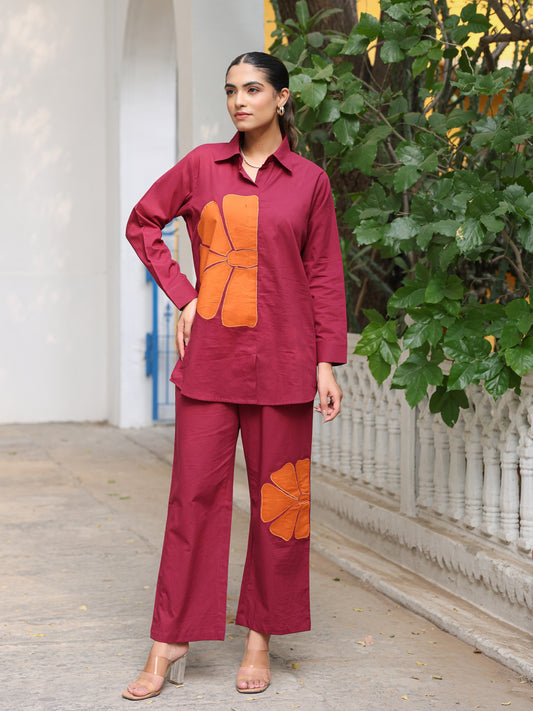 Pure Cotton Applique Co-ord Set