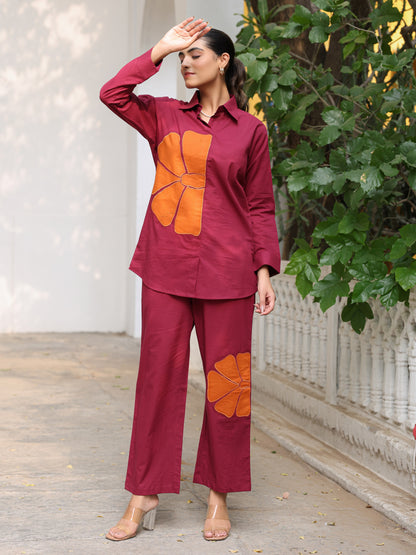 Pure Cotton Applique Co-ord Set