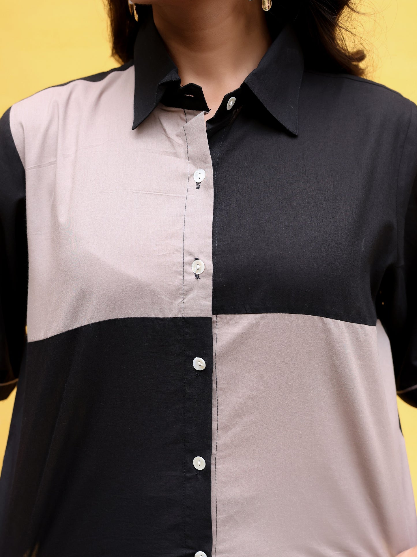 Colorblock Pure Cotton Co-ord Set