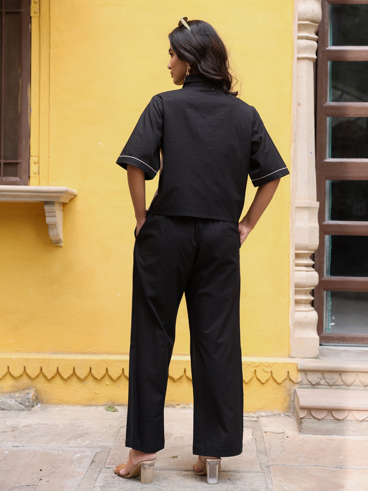 Colorblock Pure Cotton Co-ord Set