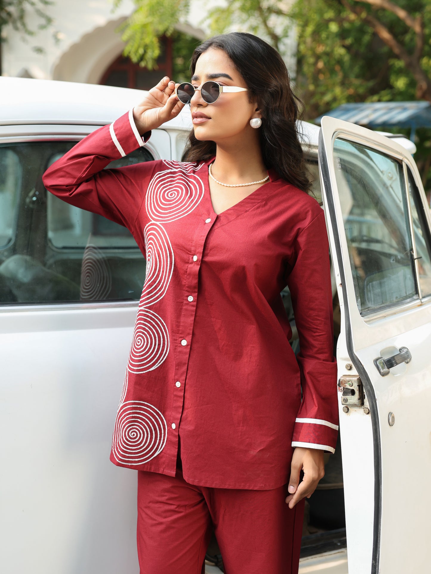 Pure Cotton Embroidery Co-ord set