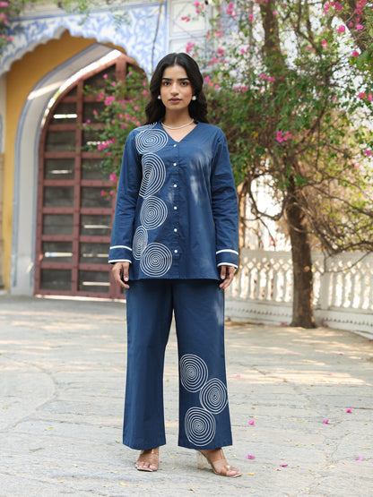 Pure Cotton Embroidery Co-ord Set