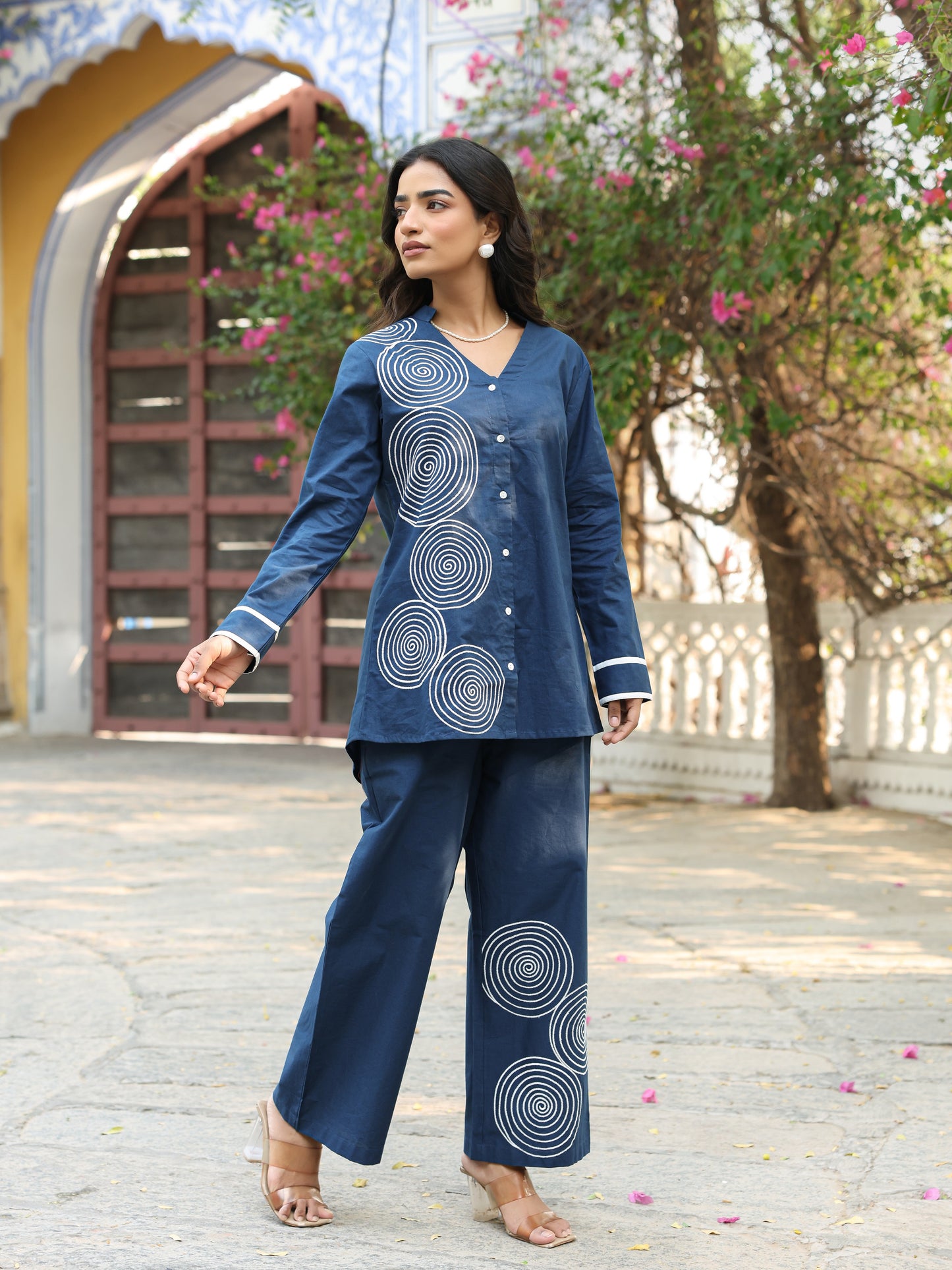 Pure Cotton Embroidery Co-ord Set