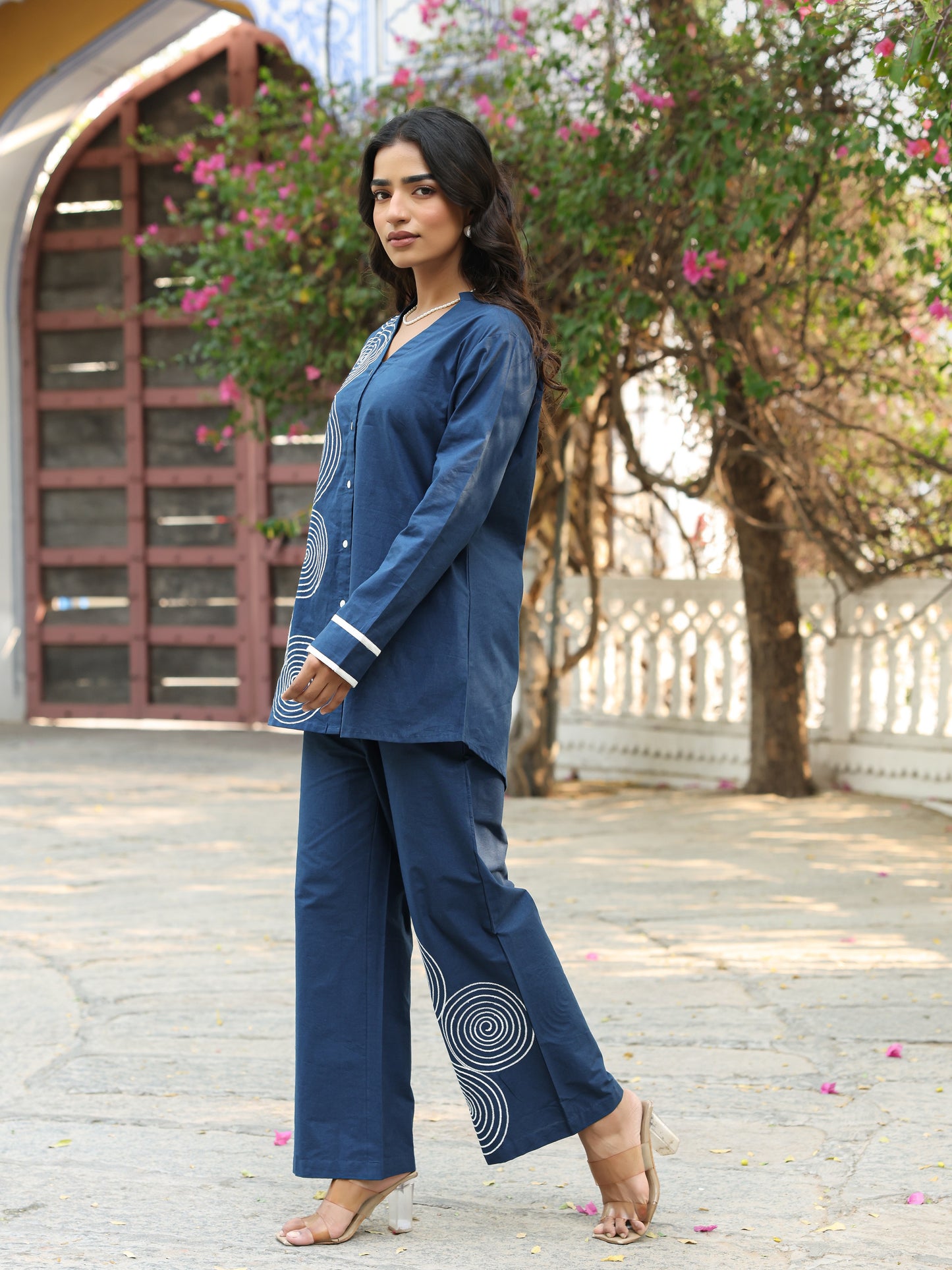 Pure Cotton Embroidery Co-ord Set