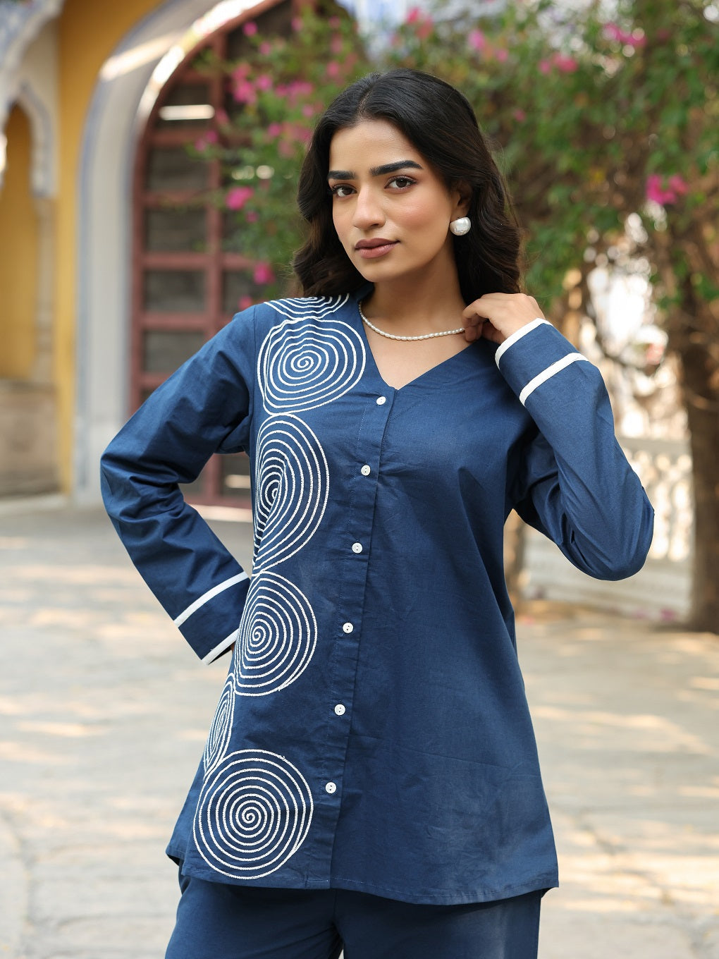 Pure Cotton Embroidery Co-ord Set