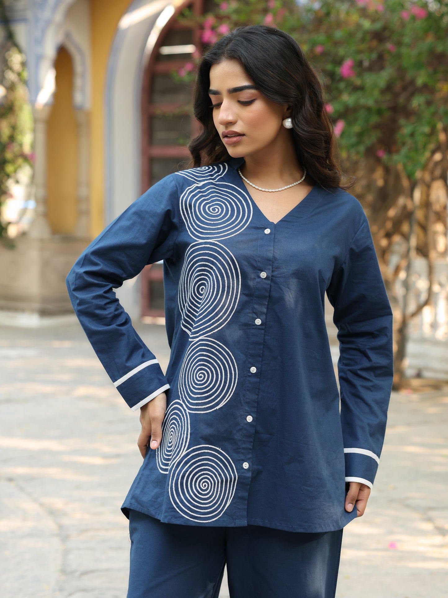 Pure Cotton Embroidery Co-ord Set