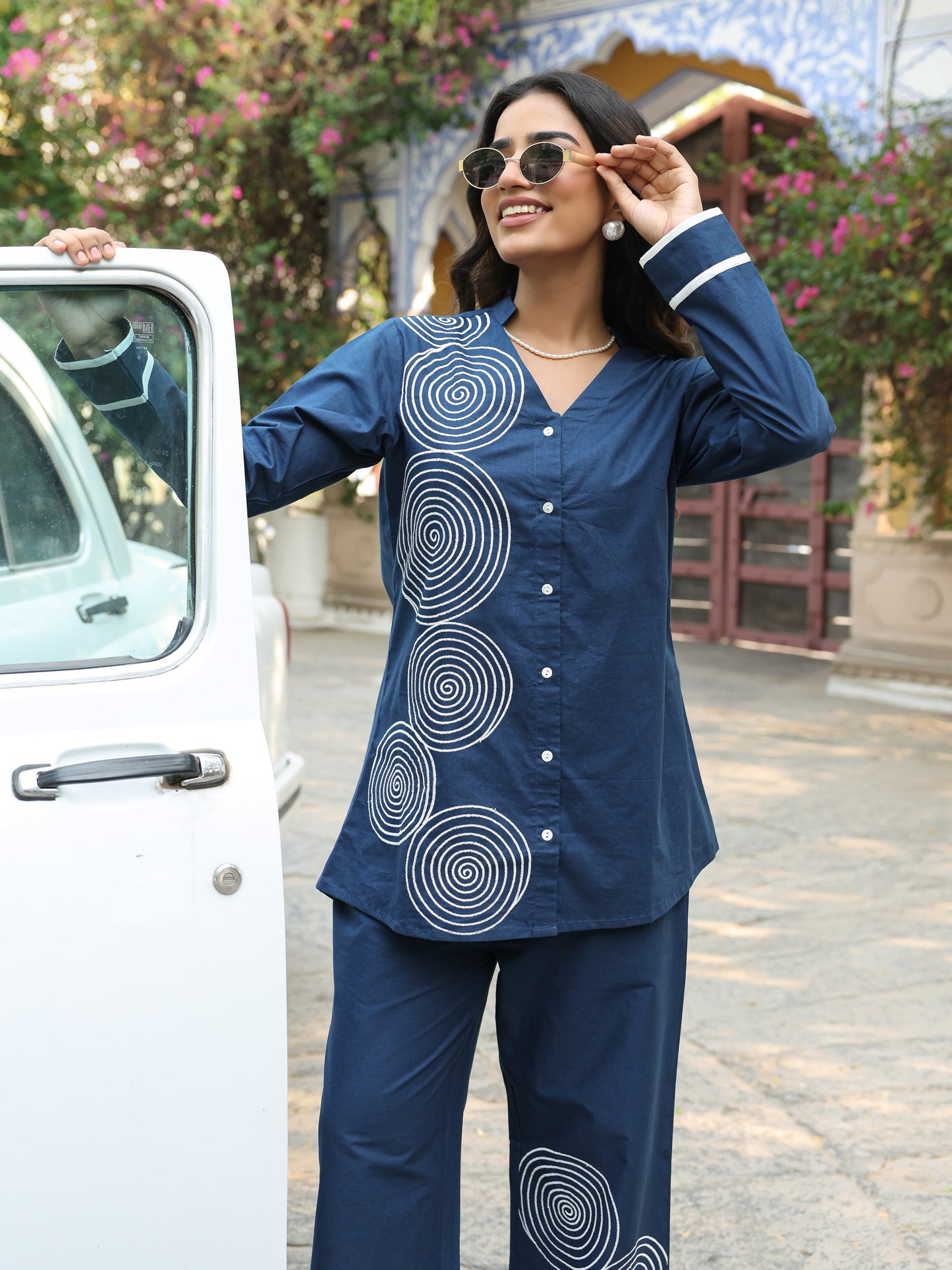 Pure Cotton Embroidery Co-ord Set