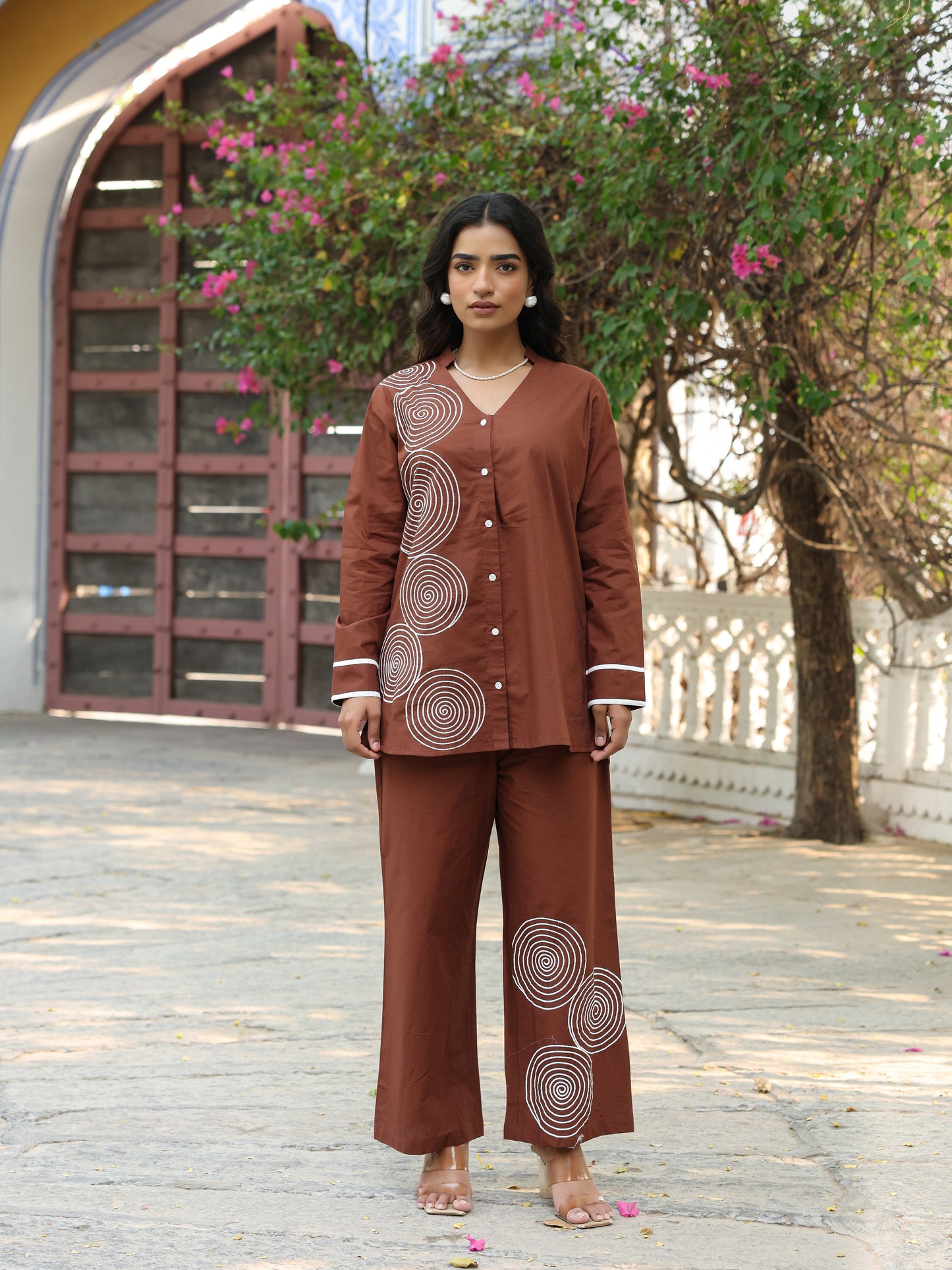 Pure Cotton Embroidery Co-ord set