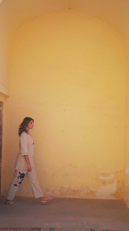 Floral Embroidery Co-ord Set