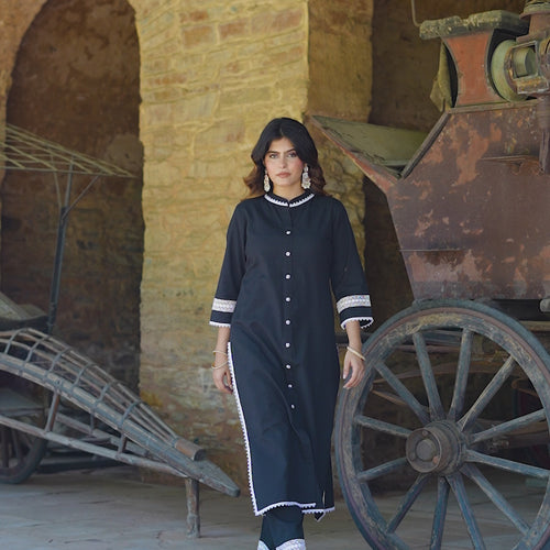 Rumi Handloom Cotton Kurta Set