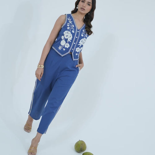 Vera Embriodered Vest Set