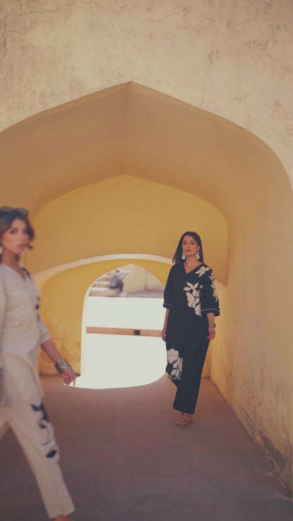 Floral Embroidery Co-ord Set