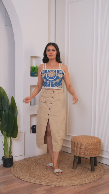 Pure Cotton Embroidery Co-ord Set