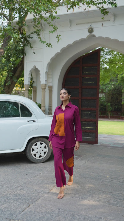 Pure Cotton Applique Co-ord Set