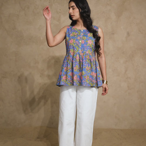 Amber Pure cotton Peplum Top