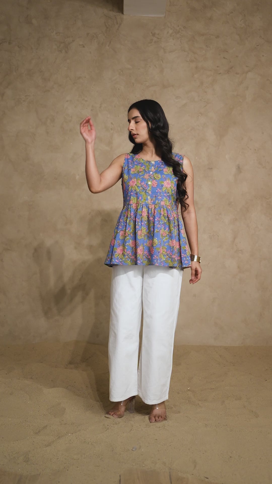Amber Pure cotton Peplum Top