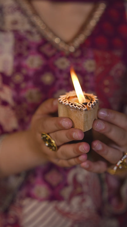 Wine Pakistani A-line Suit Set