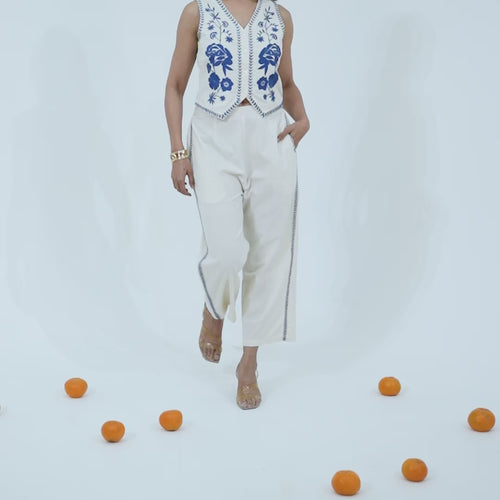Vera Embriodered Vest Set